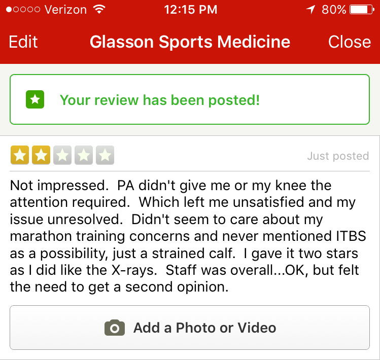 Perry Week 9 Glasson Sports Medicine Review